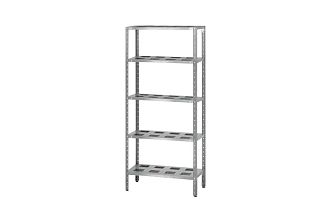 Стеллаж полочный СПЛн - 1200x500x1600 Norma Inox (полка-решетка 5 шт.)