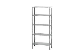 Стеллаж полочный СПЛн - 1200x600x2000 Norma Inox (полка сплошная 5 шт.)