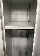 Шкаф металлический для одежды двухдверный 1850х800х500мм (2L-B1A-800)