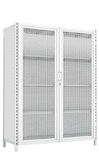 Стеллаж-шкаф СТ-600 с сетчатыми дверьми 2500х1280х500 4 полки