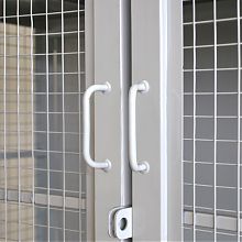 Стеллаж-шкаф СТ-300 с сетчатыми дверьми 2500х980х800, 4 полки