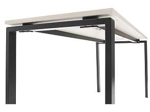Стол NT 120X70 темный орех/серый