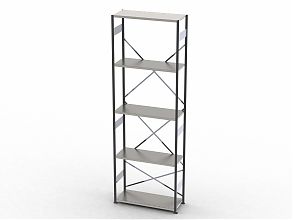 Стеллаж S90 3030х1000х600, 5 полок, осн. секция