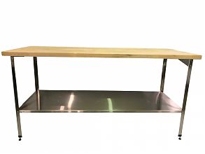 Стол кондитерский СПКР 1000x600x860 Нержавеющий каркас