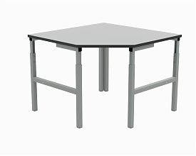 Угловой соединительный стол 900х1250х1250х900х500 мм (RAL7012)