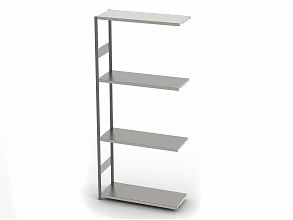 Стеллаж S90 2295х900х500, 4 полки, доп. секция