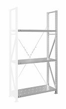 Стеллаж MS U 300x100x80/3 (Нагрузка на полку 300, перфорированная) ДС