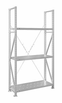 Стеллаж MS U 200x70x80/3 (Нагрузка на полку 300, перфорированная)