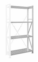 Стеллаж MS U 300x70x100/4 (Нагрузка на полку 300, перфорированная) ДС